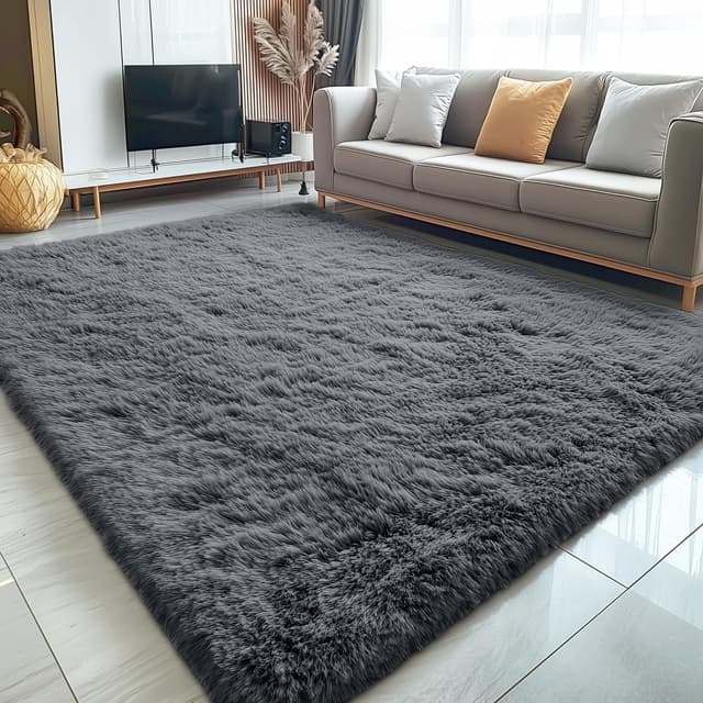 Detalle de OLANLY 5x8 Machine Washable Rug 🏠