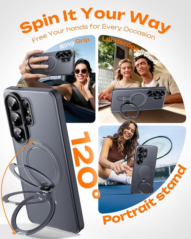 Thumbnail 3 de TOCOL Kickstand Magnetic Case for Galaxy S26 Ultra