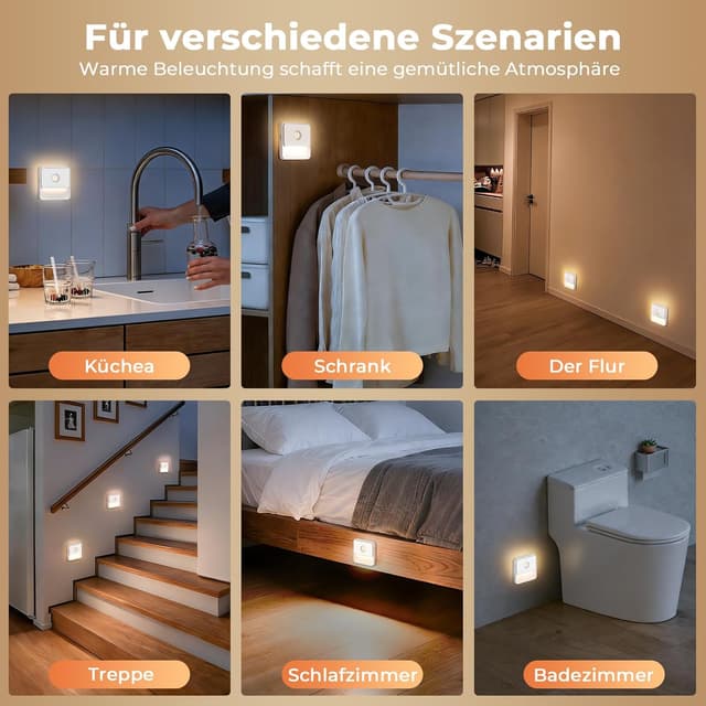 Detalle 2 de Aufladbare LED Nachtlampe mit Bewegungsmelder