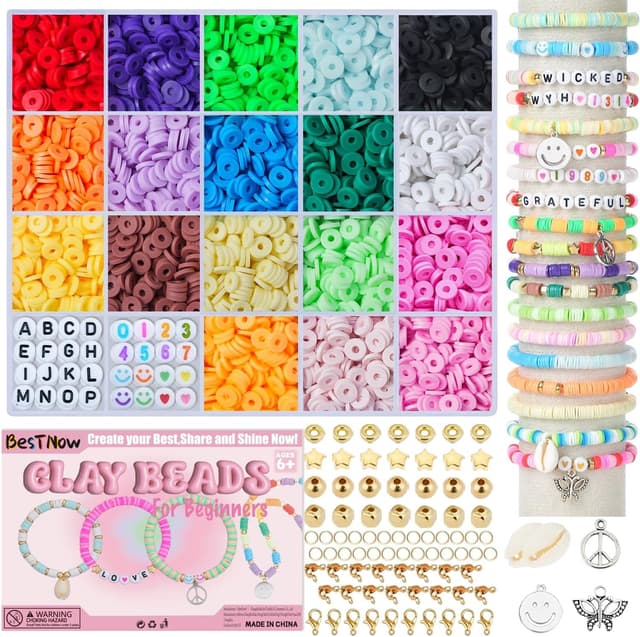 Thumbnail 6 de BestNow Clay Beads Bracelet Making Kit 4800 pcs 🎨