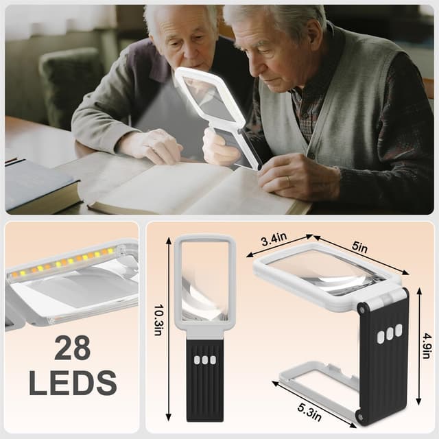 Thumbnail 5 de Coteck 10X Lupe mit Licht