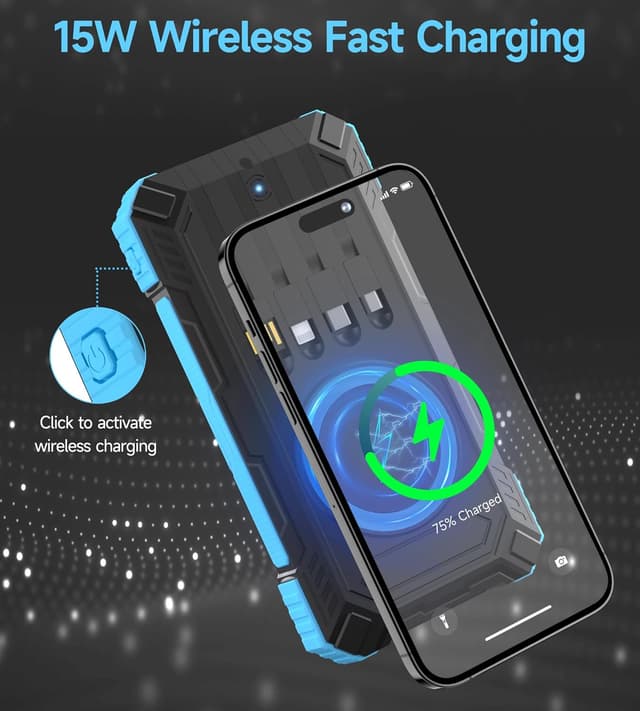 Thumbnail 4 de 56800mAh Batterie Externe Power Bank solaire 30W