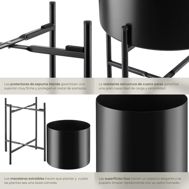 Thumbnail 3 de tectake® Maceteros Decorativos Set de 2 20 kg