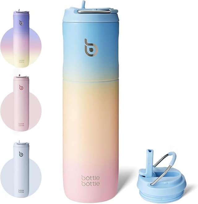 Detalle de BOTTLE BOTTLE Botella de agua aislada 24 oz con asa 🚰
