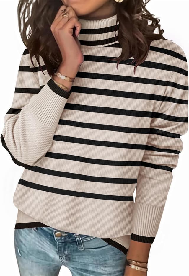 Detalle de Zeagoo Turtleneck Chunky Knit Sweater for Women