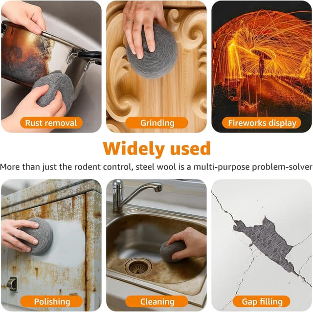 Thumbnail 6 de PICK FOR LIFE Steel Wool Mice Blocker 4 Pack 0000 🐭?