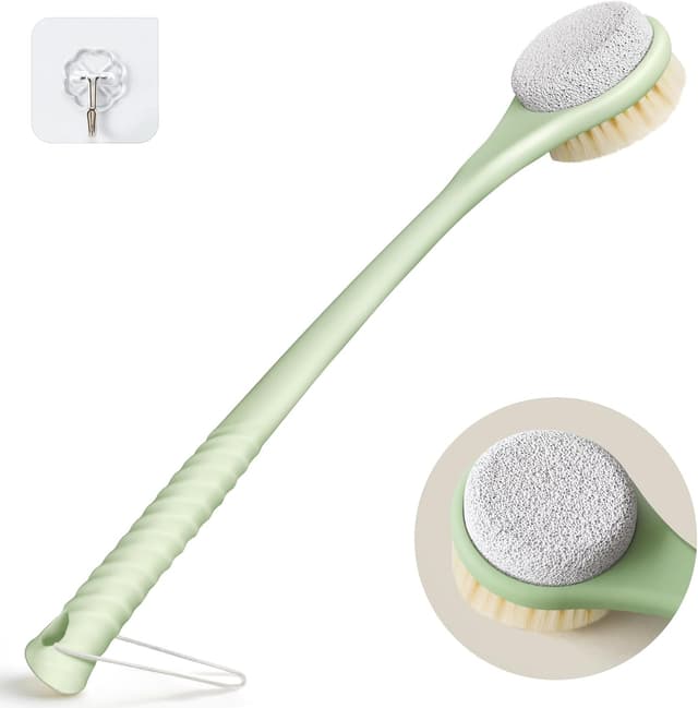 Thumbnail 6 de CYMPHW Back Scrubber for Shower (15.7" Loofah with Handle) — Double-Sided Long-Handle Shower Brush