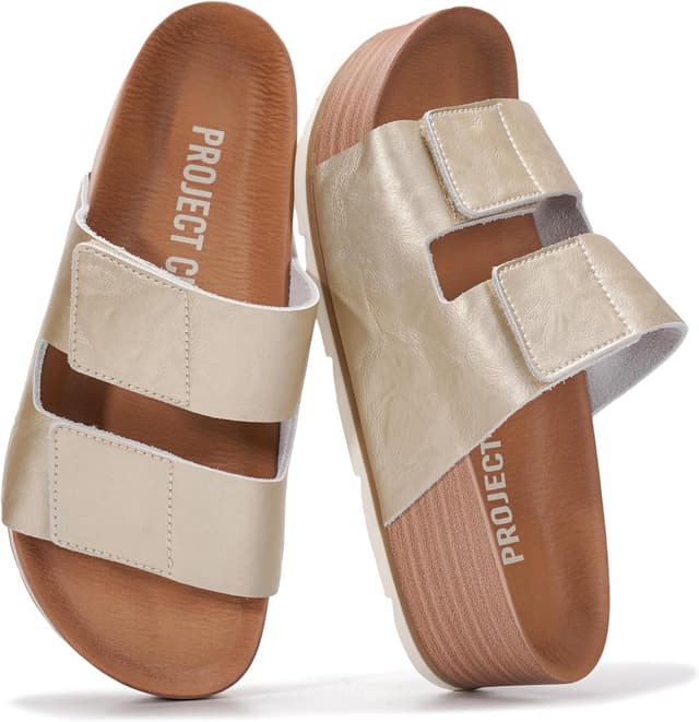 Thumbnail 6 de Project Cloud 100% Genuine Leather Platform Sandals for Women with Plush Memory Foam Insole