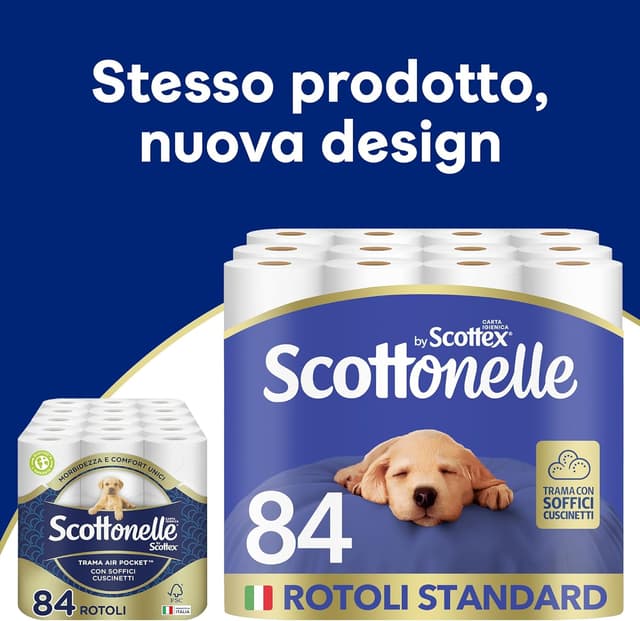 Detalle 2 de Scottonelle Carta Igienica Morbida e Resistente 84 rotoli