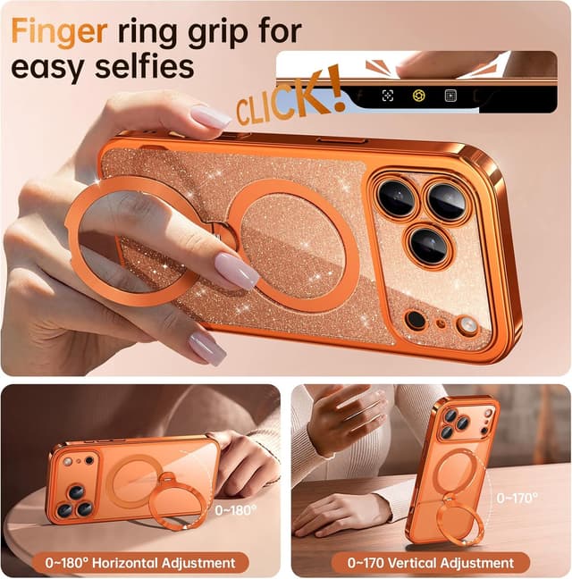 Thumbnail 5 de iPhone 17 Pro Cosmic Orange case with 16FT protection