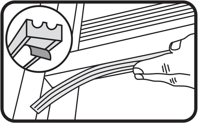 Thumbnail 6 de Selbstklebendes Dichtungsband für Türen & Fenster (E-Profil, EPDM) – 20 m Türdichtung zur Schalldämmung