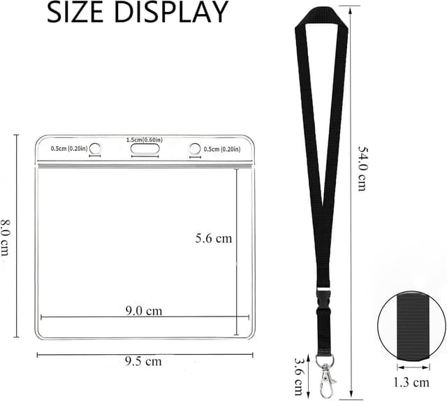 Detalle de Fhlbestyu porta badge da collo 54 cm