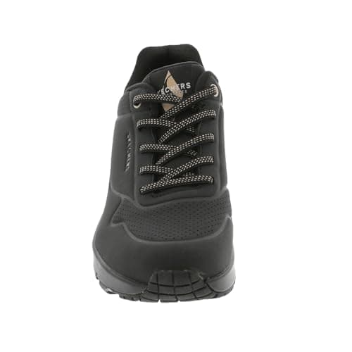 Thumbnail 6 de Skechers Mujer Uno Shimmer Away Trainers en Black Durabuck con detalles Rose Gold (EU 38)