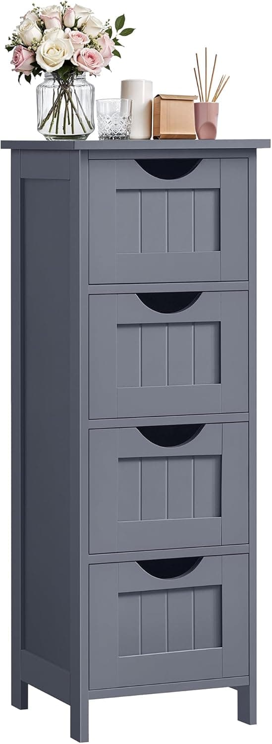 Detalle de VASAGLE LHC040G01 Armario baño 30 x 30 x 82 cm