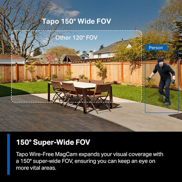 Detalle de Tapo MagCam 2K Wireless Battery Security Camera