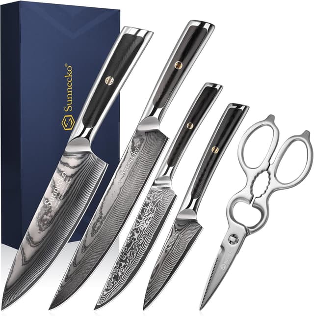 Imagen de Sunnecko Damastmesser Set 5-teilig en OfertitasTOP