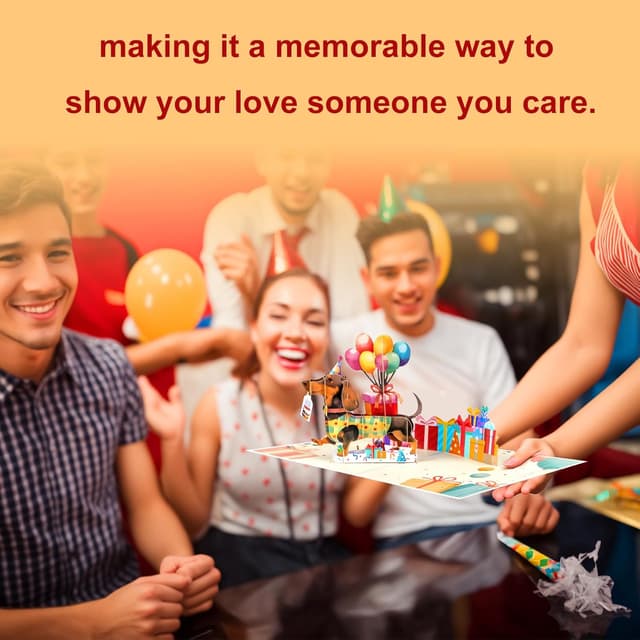 Detalle de Magic Ants 3D Geburtstagskarte Hund