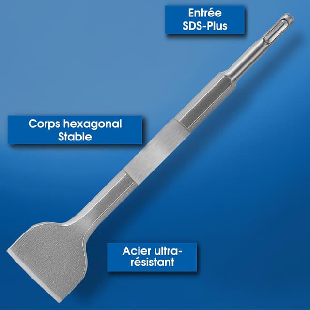 Thumbnail 2 de S&R Jeu 4 Burins SDS-Plus 250 mm