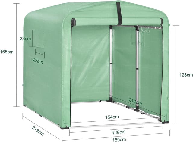 Thumbnail 1 de SoBuy KLS11-L-GR abri jardin 159x219x165 cm