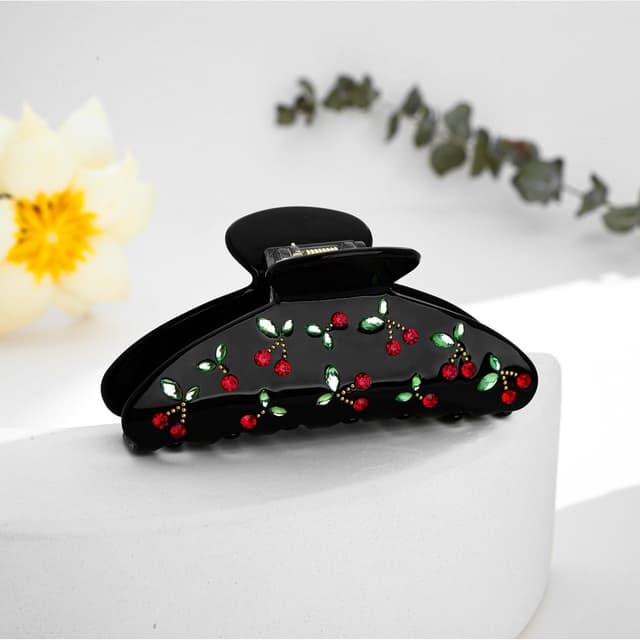 Thumbnail 4 de LILIE&WHITE Pince Cerises Noire Strass