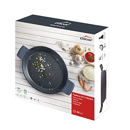 Thumbnail 5 de LACOR 25436 Friteuse à paella en alliage, noir ⚙