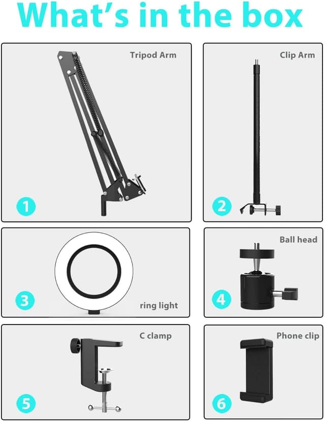 Thumbnail 6 de Overhead Camera Mount 6-inch Ring Light