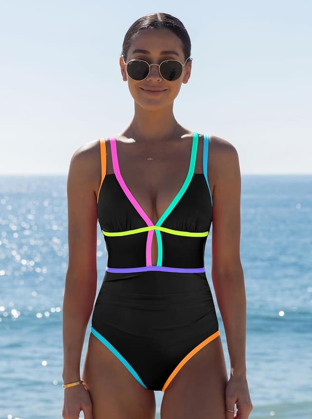 Detalle 2 de popvil Women One Piece Swimsuit 2026 Tummy Control