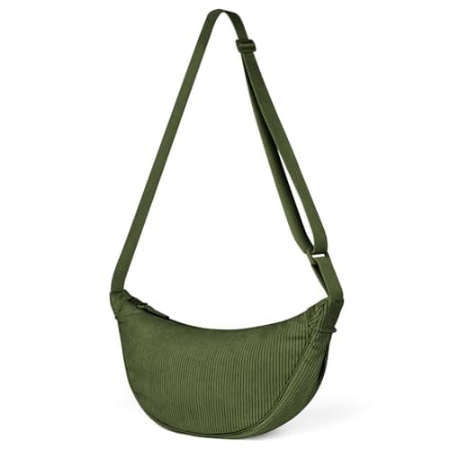 Thumbnail 8 de Aucuu bolso bandolera para mujer media luna impermeable en verde