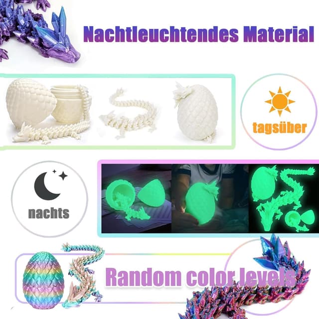 Thumbnail 4 de zhancydeal 4er Set Miniatur Dracheneier 13 cm 🐲