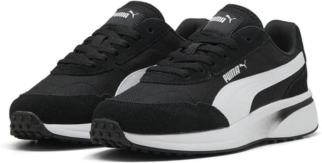 Detalle de PUMA Damen R78 GlanceSneaker – Textiloberteil mit Wildleder-Overlays