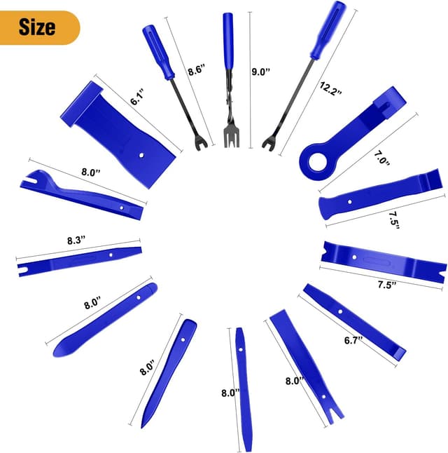 Detalle 2 de GOOACC 330Pcs Trim Removal Tool Set for Auto, Radio, and Panel Clips (Blue)