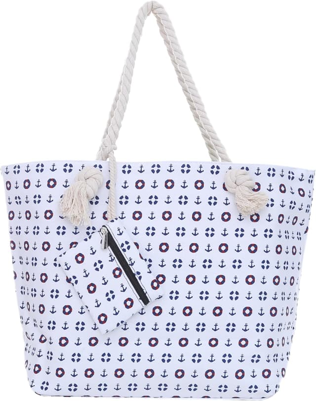Imagen de DonDon Borsa spiaggia XXL chiusura zip 58x38x18 cm en OfertitasTOP