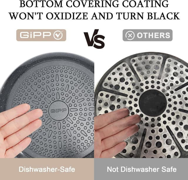 Detalle de GiPP 11-piece nonstick cookware set