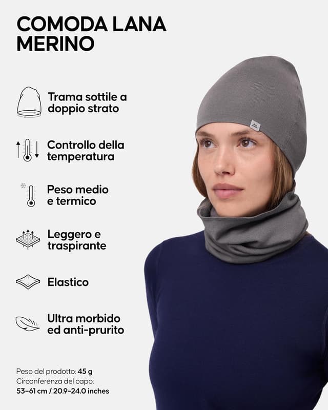 Thumbnail 1 de DANISH ENDURANCE Cappello Merino 80%