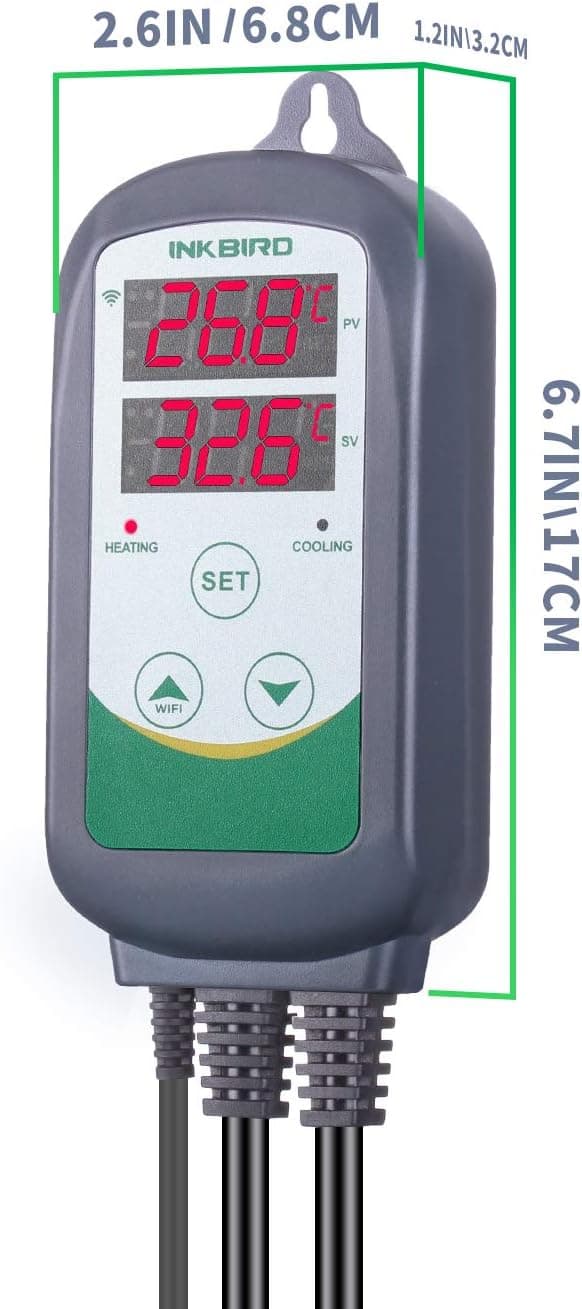 Detalle 2 de Inkbird ITC-308-WiFi digital wireless thermostat 0.1°C