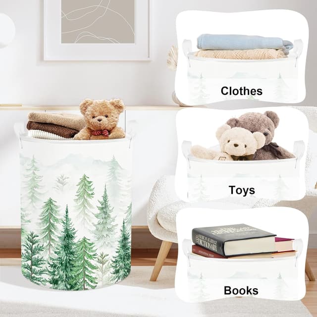 Thumbnail 4 de Clastyle Tannenwald Wildtiere Wäschekorb 36x45 cm