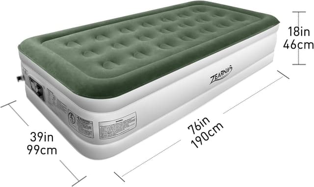 Thumbnail 6 de Zearna Single Inflatable Mattress with Built-in Electric Pump (self-inflation in 3–5 minutes)