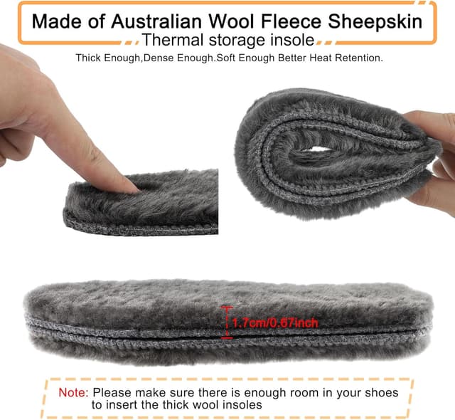 Detalle de riemot Echte Lammfell Einlegesohlen 17 mm