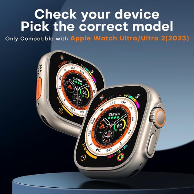 Detalle 2 de TOCOL 4 Pack Screen Protector for Apple Watch Ultra 49mm 🛡