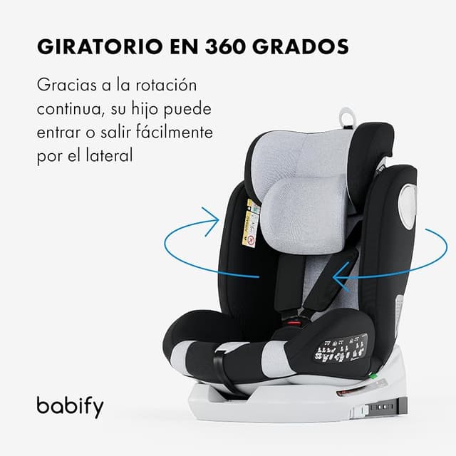 Detalle de Babify Onboard Silla de Coche Isofix para Bebés y Niños