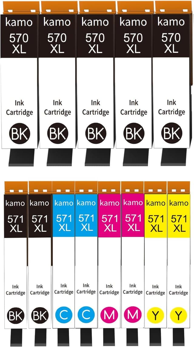 Thumbnail 6 de kamo PGI-570XL & CLI-571XL 5er-Pack kompatible Druckerpatronen für Canon PGI 570 / CLI 571 XL