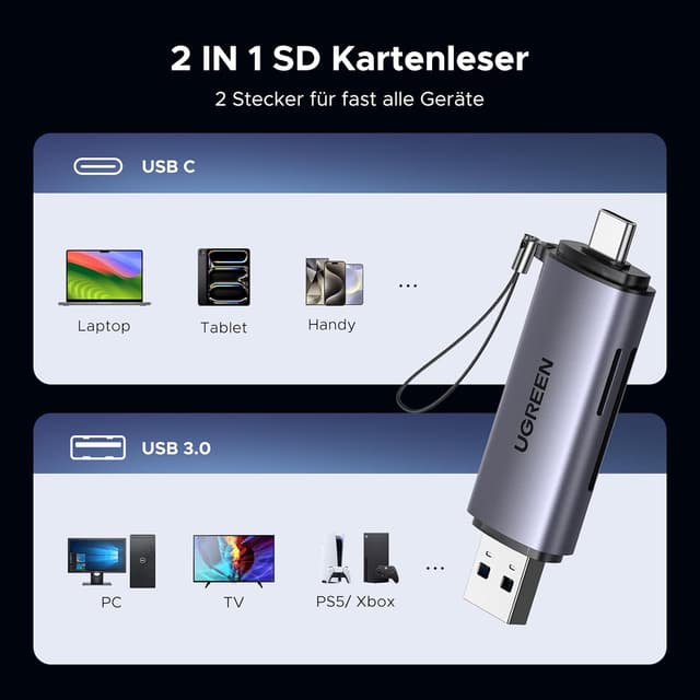 Thumbnail 2 de UGREEN Kartenleser 5 Gbps