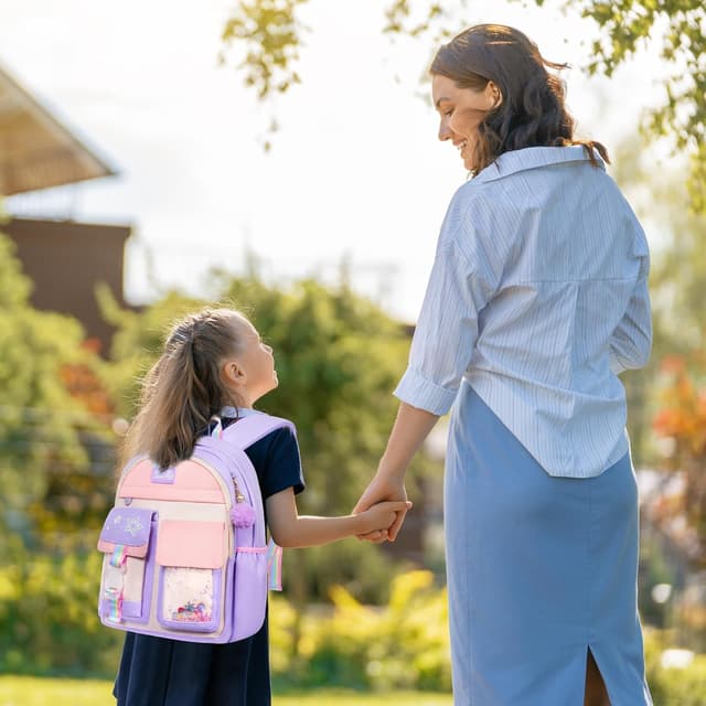 Thumbnail 6 de Sac à dos enfant Aucuu 21 L imperméable, cartable maternelle/fille avec poches et bretelles réglables