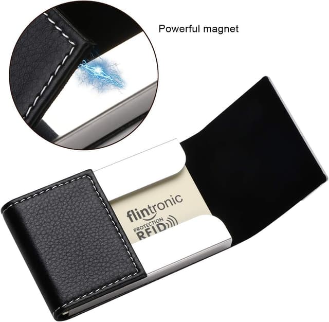 Thumbnail 1 de flintronic Porta Carte Credito Nero 9×6×1,5 cm