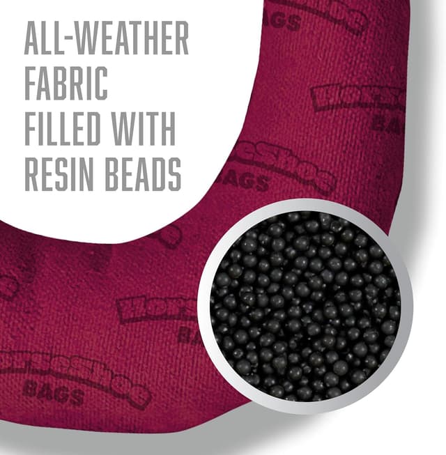 Detalle de YouTheFan NCAA Horseshoe Bags Game with 2 Wooden Boards and Team-Coded Bags