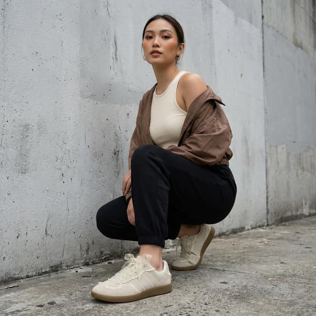 Detalle de CUSHIONAIRE Belinda Women’s Lace Casual Sneakers