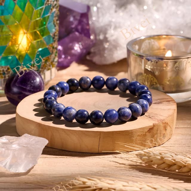 Detalle 2 de Bivei Kristall Armband 8mm Perlen Natürlicher Stein