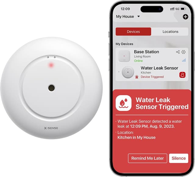 Detalle de Sensore allagamento Wi‑Fi X‑Sense SWS51