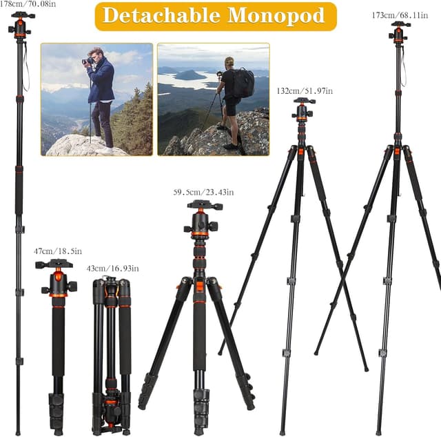 Detalle de LINKCOOL tripod monopod combo 70 inch