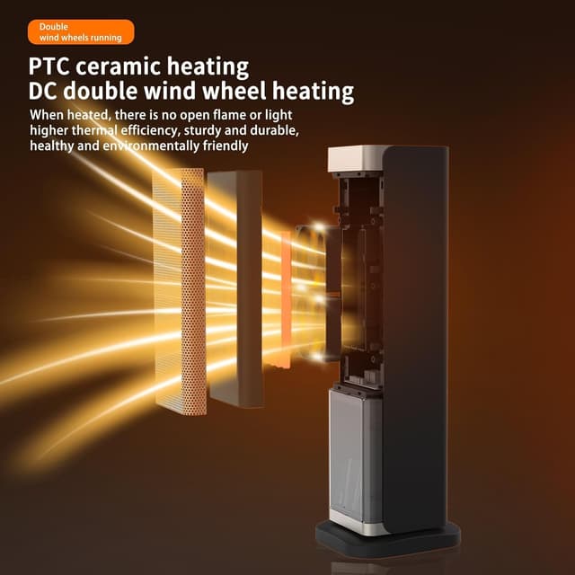 Thumbnail 5 de FGHB Radiateur 2000 W, 70° oscillation ⚡